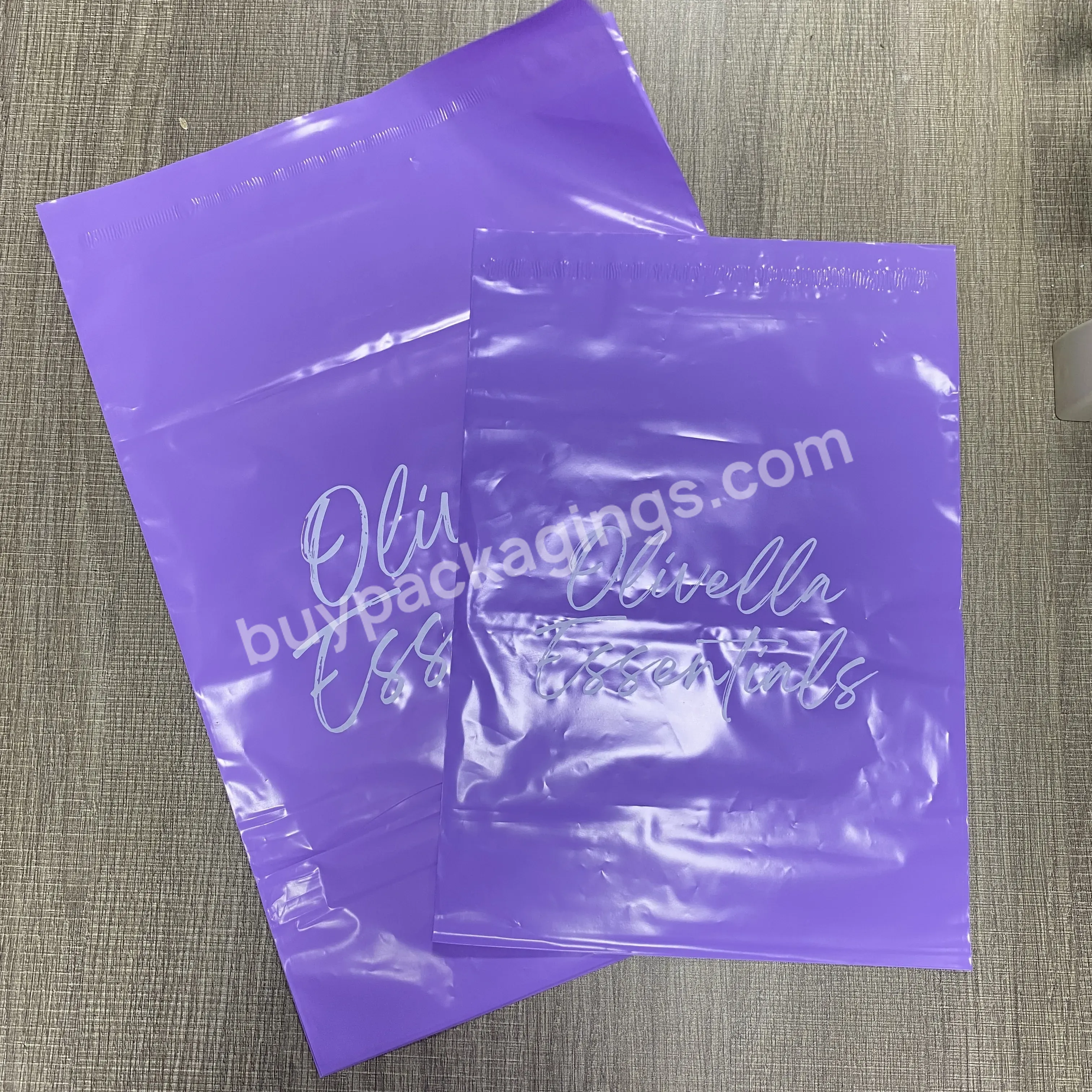 Good Quality Purple Plastic Mailing Bags Mailer Bags Customized Your Logo For Clothing And Shoes