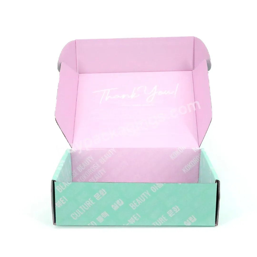 Good Quality Retail Custom Color & Design Tuck Top Corrugated Foldable Paper Box For Present Packaging