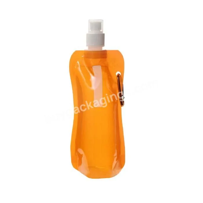 Good Quality Reusable Portable Outdoor Folding Plastic Drinking Collapsible Water Bag Water Storage Bag With Buckle Spout Pouch