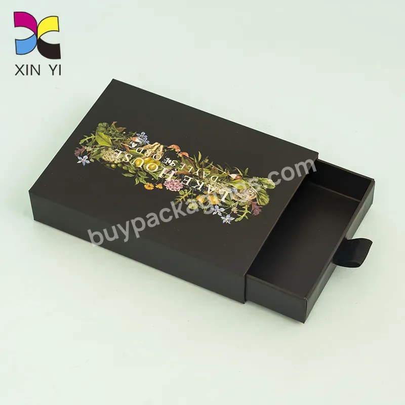 Good Sale Rectangle Rigid Cardboard Gift Custom Drawer Box Packaging