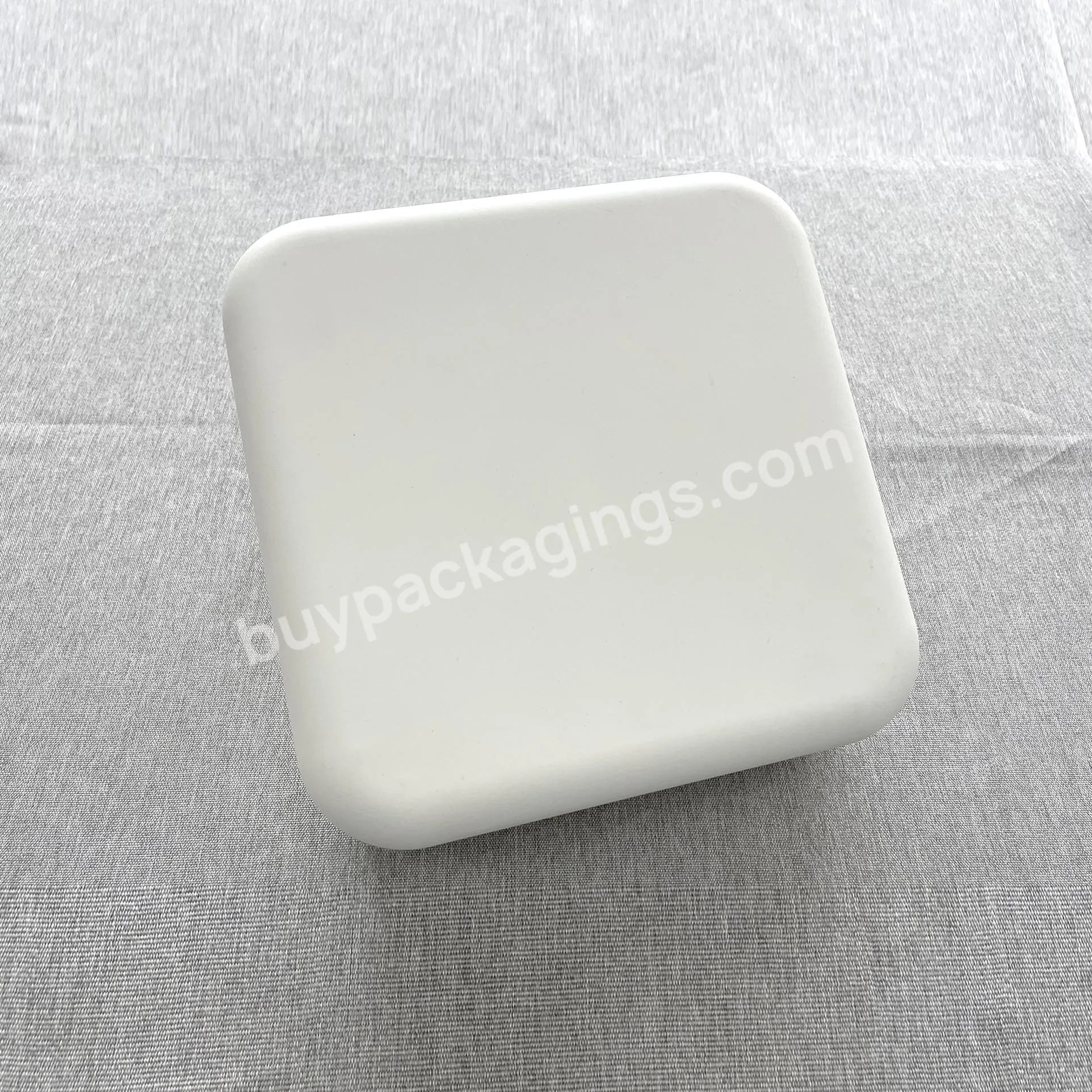 Good Selling Wet Press Foil Stamping Sugarcane Fancy Double Tray Gift Paper Molded Pulp Box Packaging