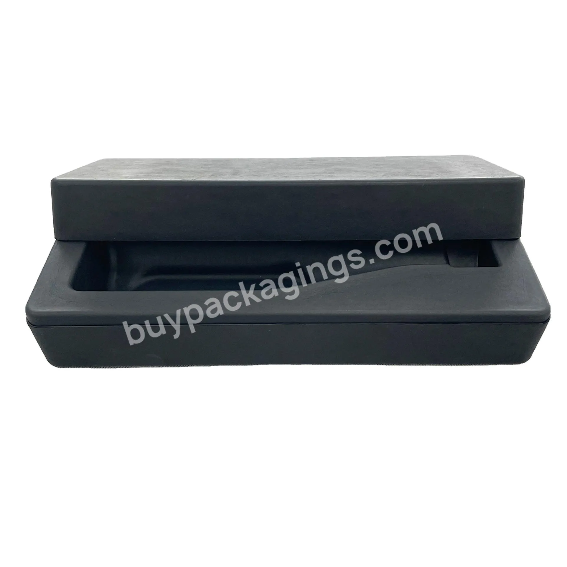 Good Selling Wet Press Foil Stamping Sugarcane Fancy Wine Bottle Paper Molded Pulp Box Packaging With Lid And Base