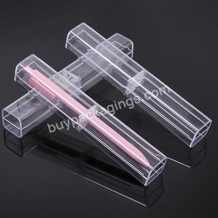 Gpps Clear Storage Pencil Box Stationery Gift Case For Pen Packaging Case Plastic Fountain Pen Box Gel Pen Gift Box Case