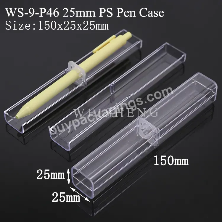 Gpps Clear Storage Pencil Box Stationery Gift Case For Pen Packaging Case Plastic Fountain Pen Box Gel Pen Gift Box Case - Buy Gift Box For Pen,Fountain Pen Box,Gel Pen Gift Box Case.