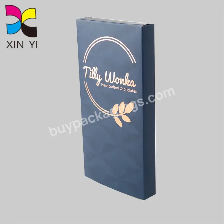 Gradation Printing Chocolate Bar Box Holographic Chocolate Packaging Boxes