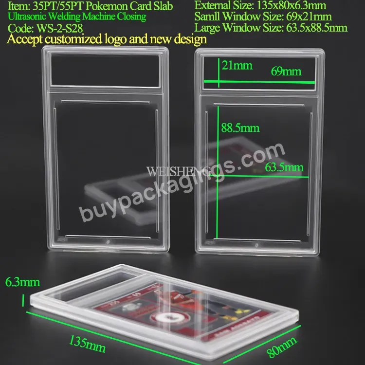 Graded Card Cases Sport Ultrasonic Case Grading Trading Holder For Psa Slab Case For Pokemon Card Slabs Yu-gi-oh Nhl Slabs