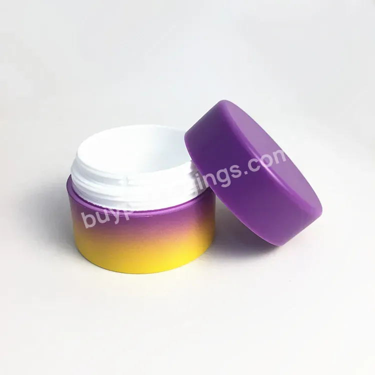 Gradient Color Empty Pp Plastic Face Cream/hand Cream Jar 30g,50g - Buy Cosmetics Hand Cream Empty Jar.