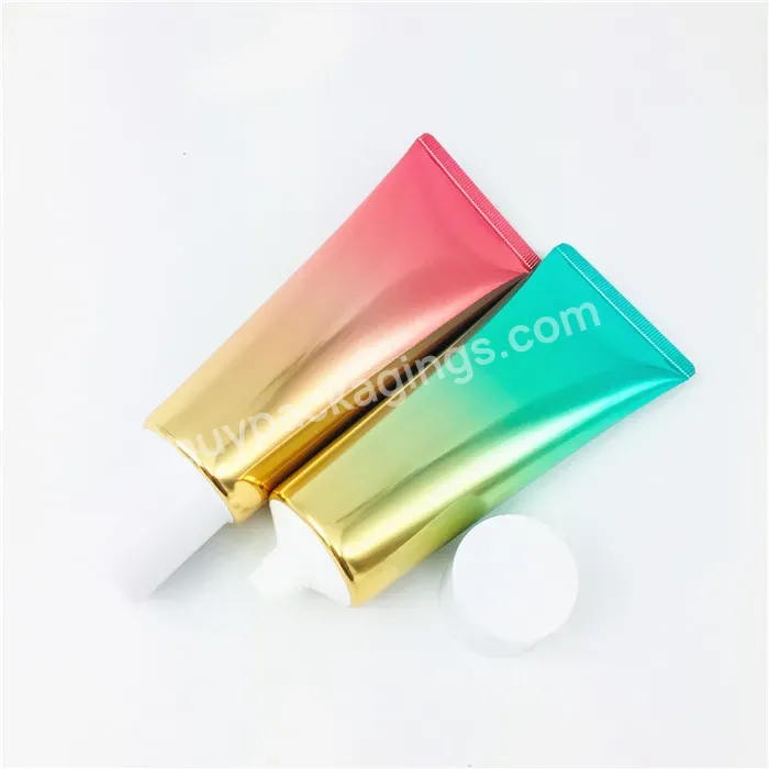 Gradient Ramp Uv Metallic Metal Color Printing Cosmetic Aluminum Plastic Laminated Soft Tubes