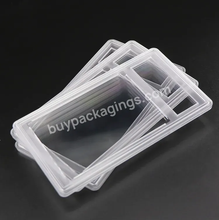 Grading Playing Cards Slab Clear Sports Trading Cards Case Blank Sports Card Pack Grading Slab - Buy Card Pack Grading Slab,Sports Card Packs Slab,Blank Card Slabs.