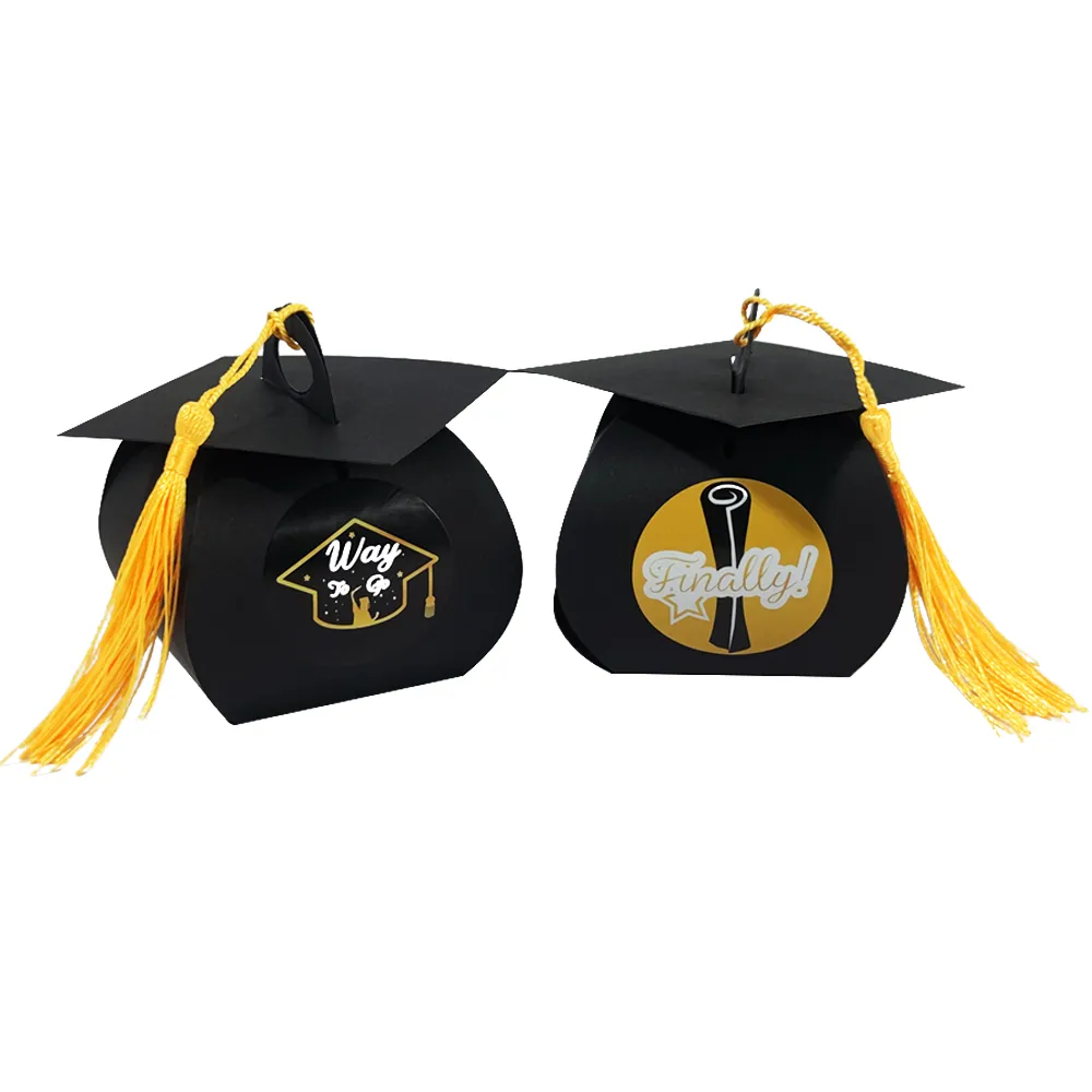 graduation cap candy  sweet packaging gift boxes