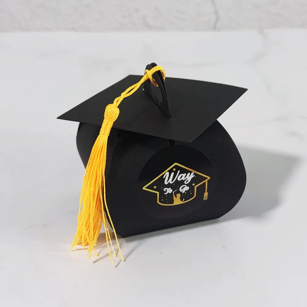 graduation cap candy  sweet packaging gift boxes