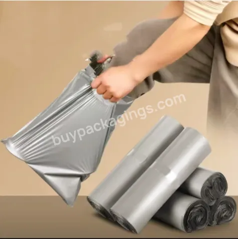 Gray Courier Bags Wholesale E-commerce Logistics Clothing Packaging Bags Large Thick Waterproof Courier Bags