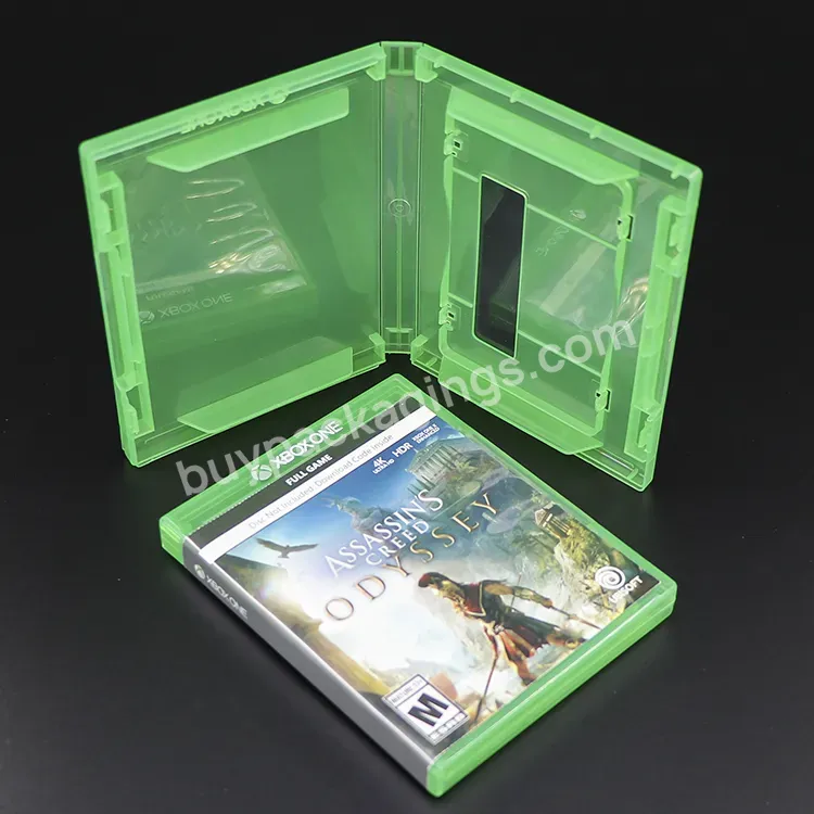 Green Clear Hard Shell Plastic Gaming Accessories Card Case With Logo For Nintendo Switch Xbox One 360 Game Boy Playstation 3 4 - Buy Plastic Gaming Accessories,Game Case For Xbox One,Clear Hard Shell Gaming Case.