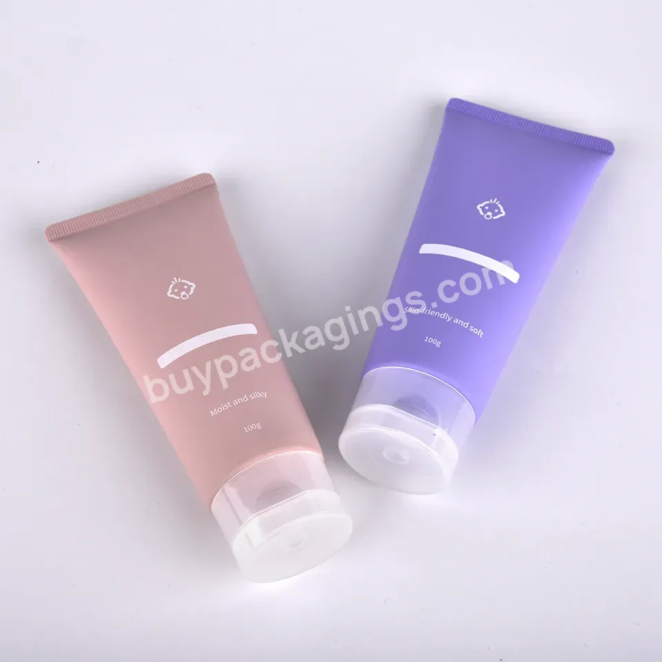 Green Elegant Design Empty Cream Soft Cosmetic Tube Soft Squeeze Cosmetic Packaging Plastic Tube