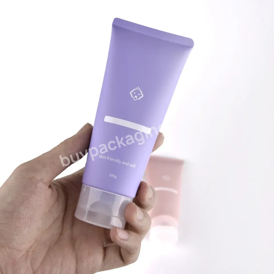 Green Elegant Design Empty Cream Soft Cosmetic Tube Soft Squeeze Cosmetic Packaging Plastic Tube