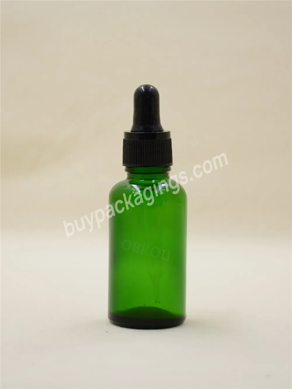 Green Pipette Bottle Essential Oil Glass Bottle 10ml 30ml Perfume Glass Bottle With Dropper Wholesale