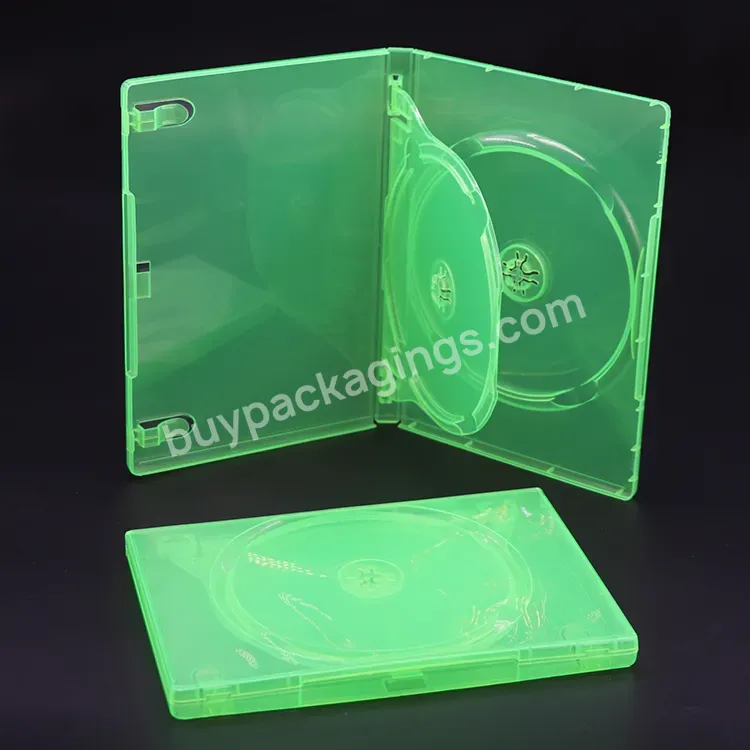 Green Plastic Dock Protective Cover Dvd Empty Gaming Case 2 Disc Storage Game Card Case Double Disc Box For Xbox 360 Series X