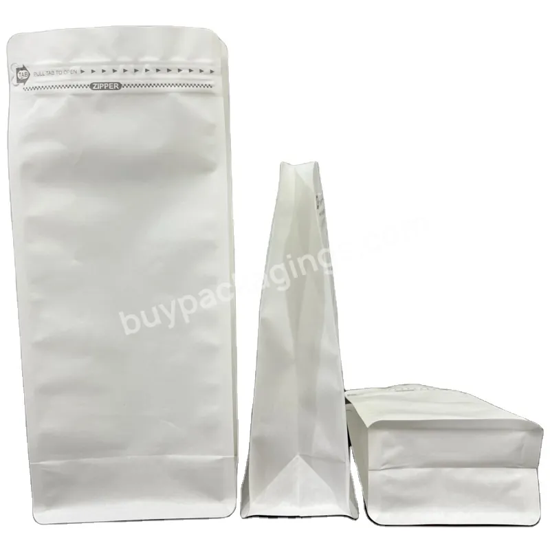 Green Ziplock Ground Gusset White Kraft Side Packing Packaging Bulk Bags Pouches Flexible Packaging Coffee Clear Side Gusset