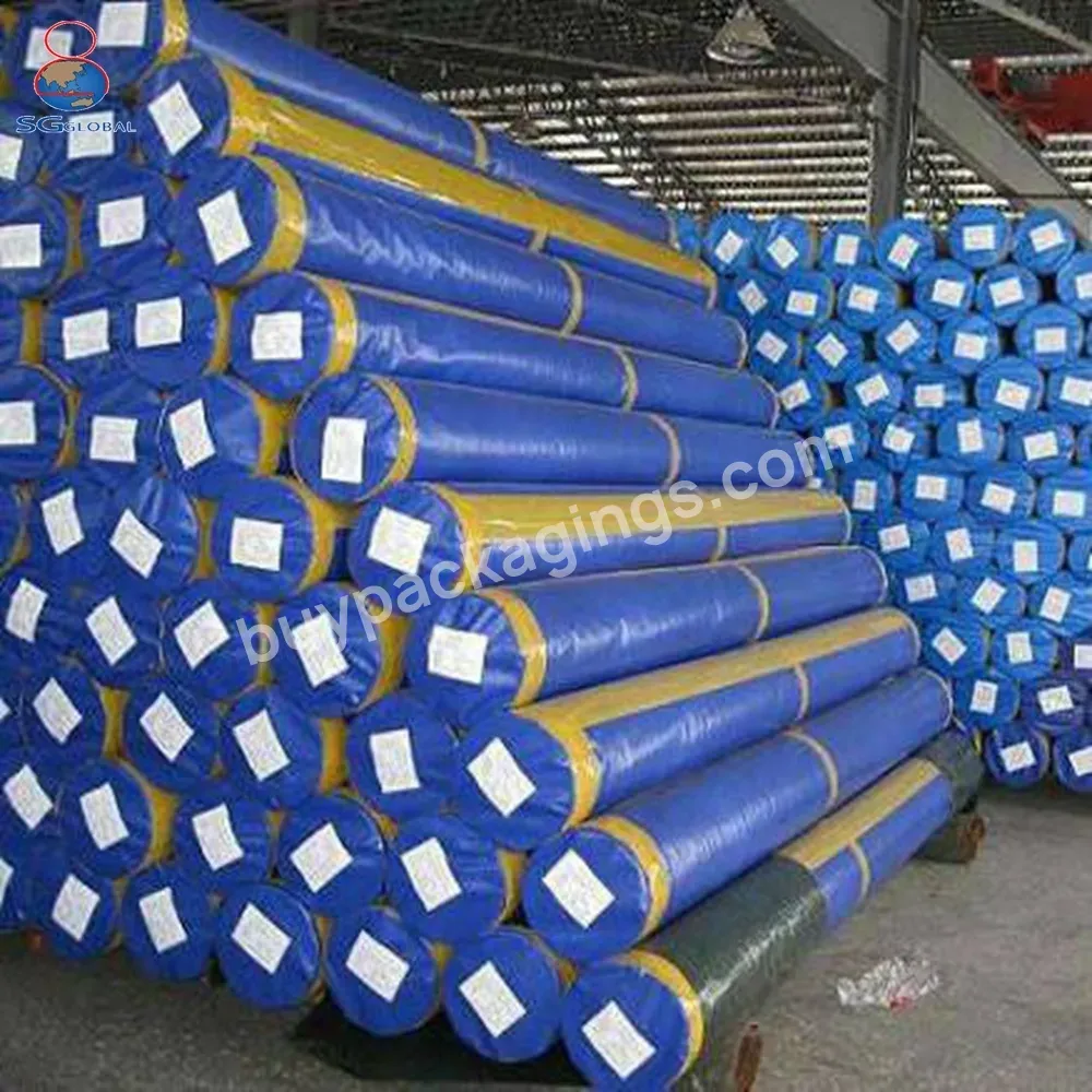 Grs Ce Certified Factory Customization Printed Fireproof Waterproof Anti-uv Blue Plastic Tarps Fabric Pe Tarpaulin Roll