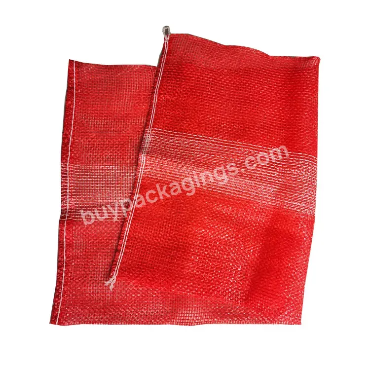 Grs Ce Custom 25kg 50kg Polypropylene Woven Red Potato Onion Packaging Pp Tubular Mesh Sack Bags