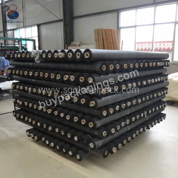 Grs Ce Uv Resistance China Supply Durable Black Pp Woven Fabric Plastic Agricultural Mulch Film - Buy Mulch Film,Agricultural Mulch Film,Plastic Mulch Film.