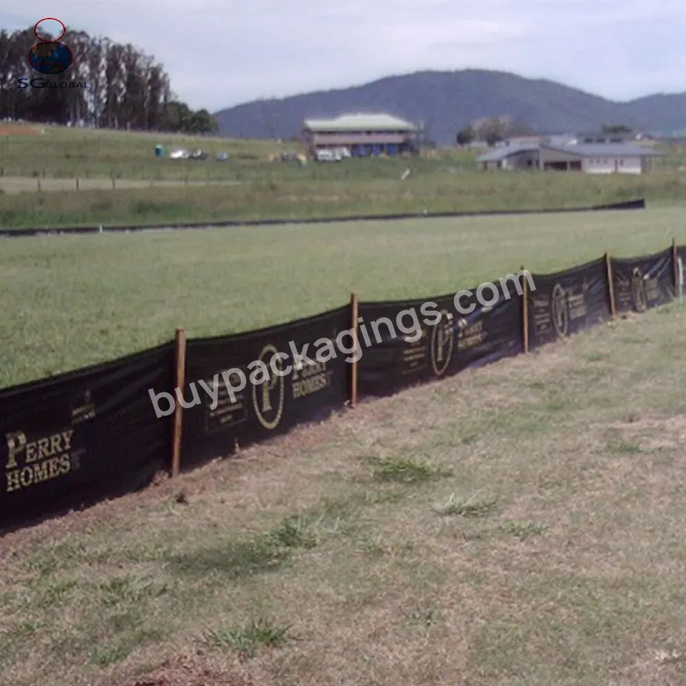 Grs Pp Woven Silt Fence Virgin Polypropylene Geotextile Fabric Approved Factory Black Orange Security Fence Plastic Not Coated