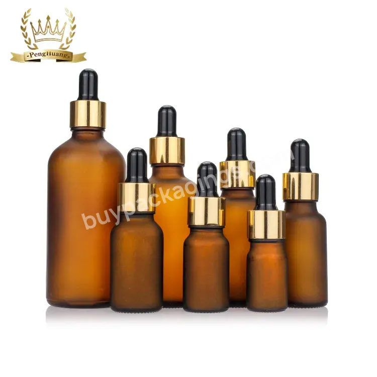 Guangzhou Cosmetic Packaging 30ml Botellas De Vidrio Euro Dropper Amber Glass Bottle For Skin Care Dropper Bottle Free Sample