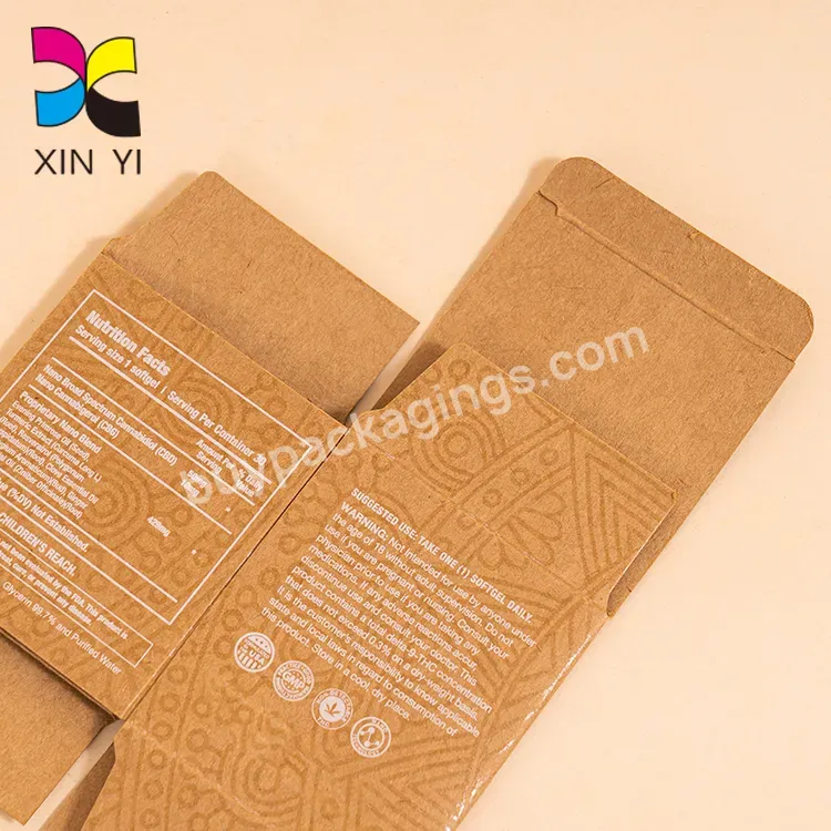 Guangzhou Manufacturer Ome Small Kraft Paper Box Customized Paper Box Printing