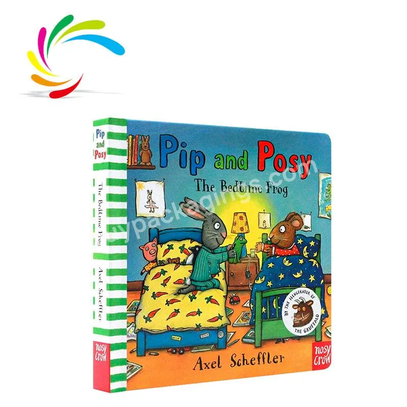 Guangzhou printing factory New arrival hardcover Bestseller Pip Posy the bedtime frog children kids board book in stock