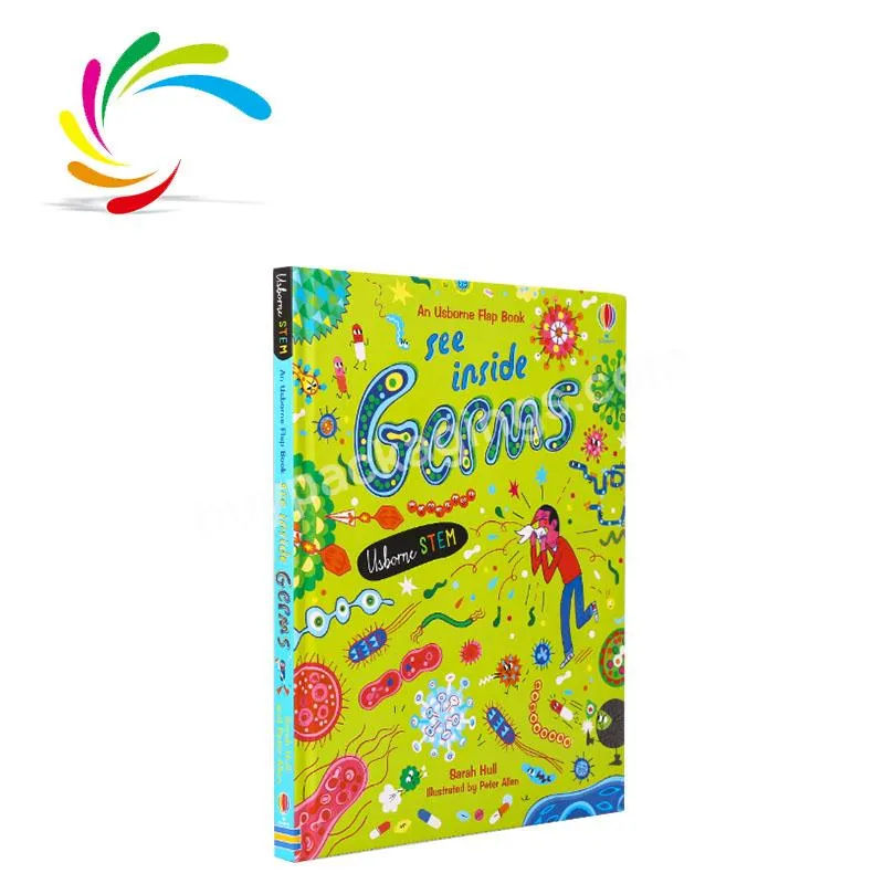 Guangzhou printing factory  New arrival softcover Bestseller see inside Germs children educational board book in stock