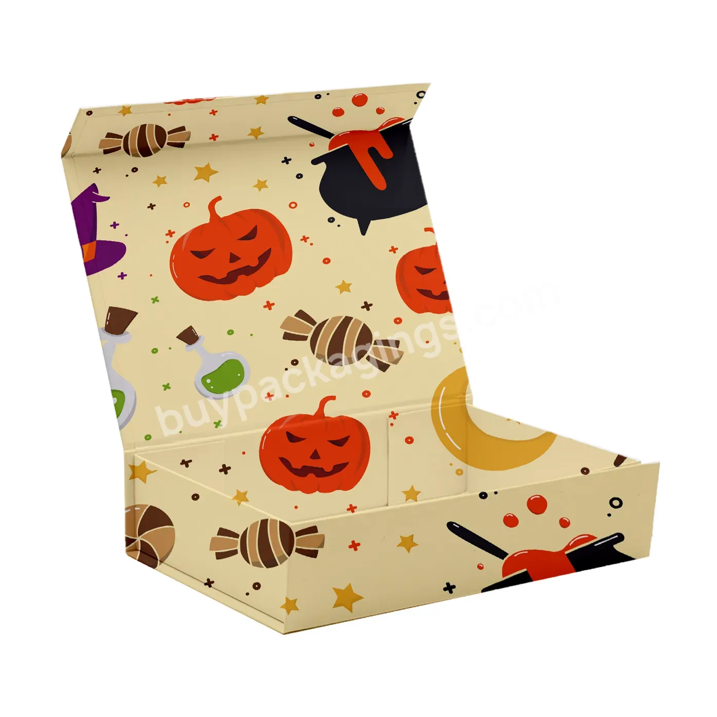 Halloween Luxury Box Packaging Foldable Kids Corporate Valentine White Magnetic Paper Rigid Empty Clothes Gift Boxes Jewelry