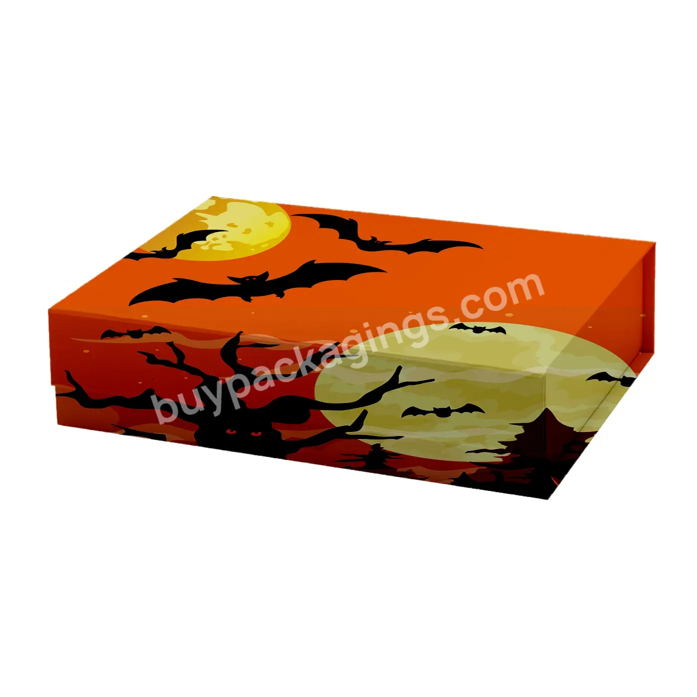 Halloween Luxury Safe Eco Friendly Degradable Magnetic Gift Box Packaging Clothing