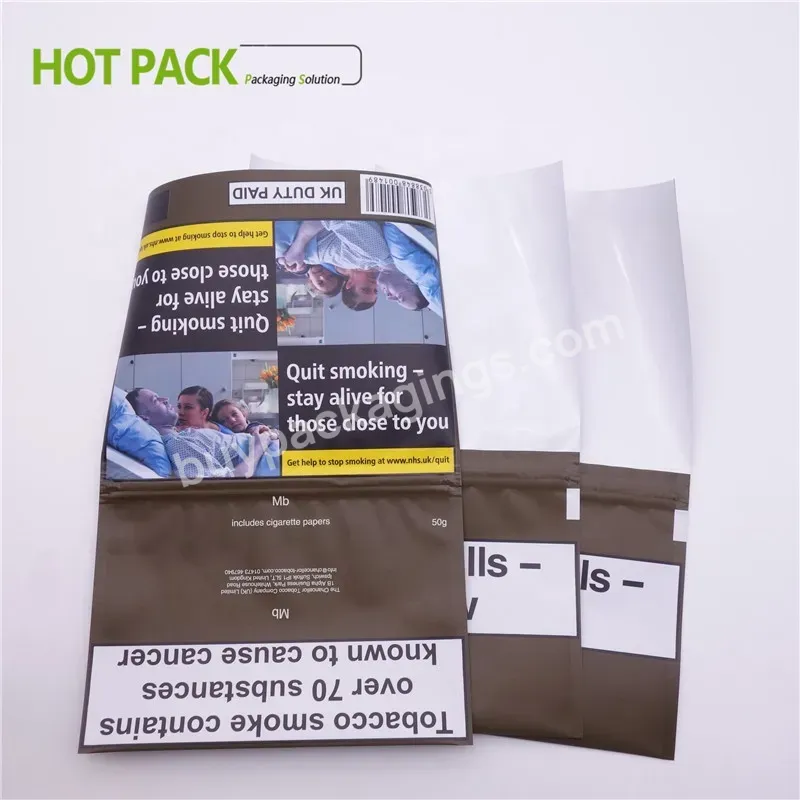Hand Rolling Tobacco Bag/hand Rolling Plastic Tobacco Bag /tobacco Pouch