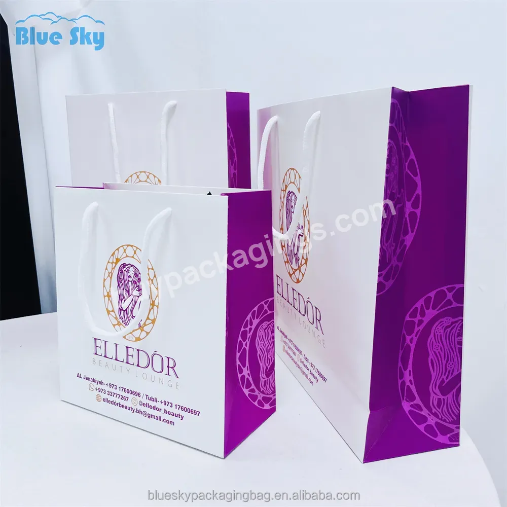 Handbag Shape Euro Tote Luxury Paper Bag With Logo Recyclable And Environmentally Friendly Shopping Bag