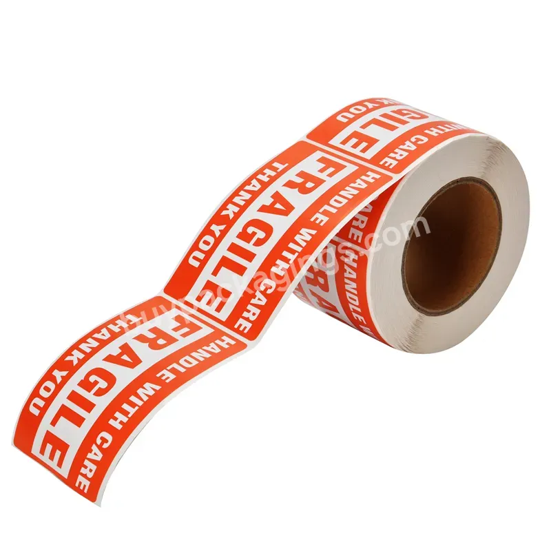 Handle With Care Sticker Roll 3"x5" Glossy Fragile Adhesive Shipping Labels Fragile Warning Label Sticker