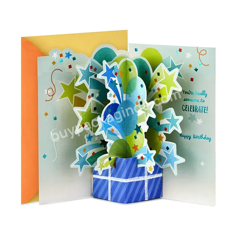 Handmade Happy Anniversary Gift 3d Pop Up Happy Birthday Cake Greeting Cards - Buy Pop Up Cards,3d Pop Up Cards,3d Card.