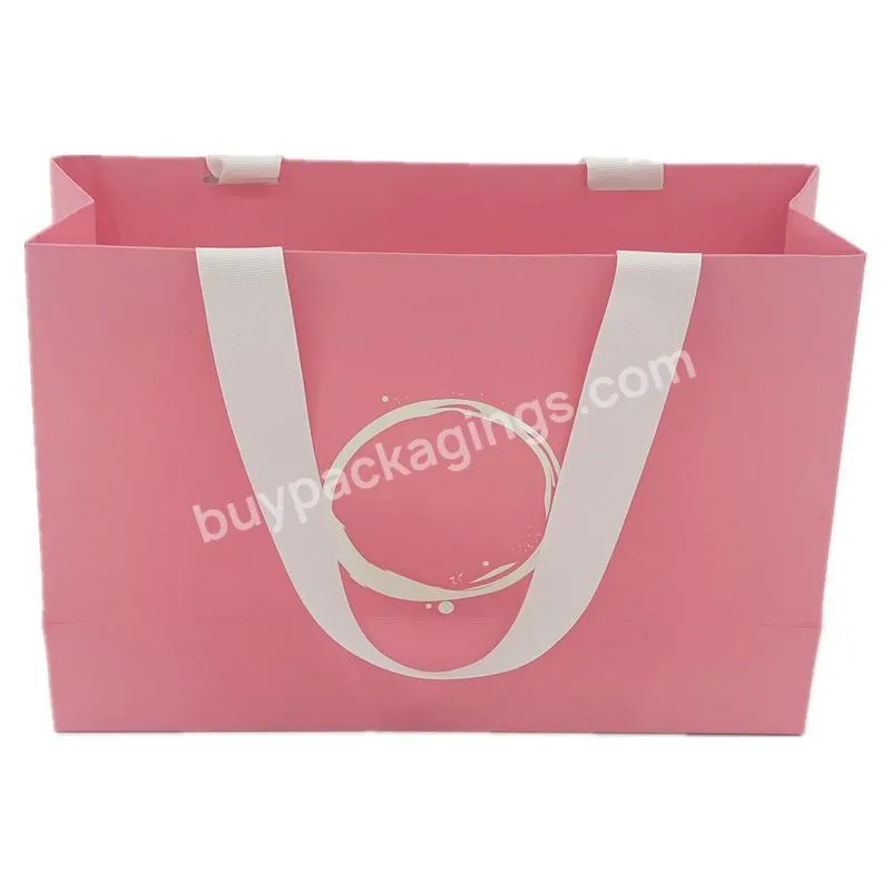 Handmade Hot Stamping Eco Friendly Printed Folded Bag Shopping Bag