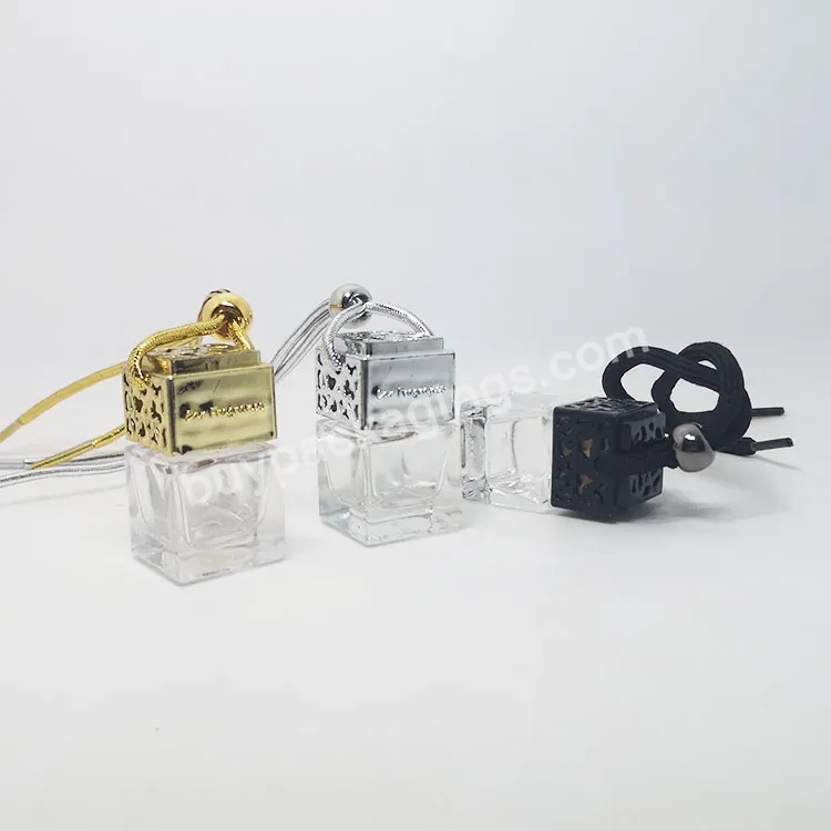 Hanging Essential Oil Diffuser Aromatherapy Air Freshener Car Perfume Clear Glass Empty Bottle - Buy Empty Car Air Freshener Perfume Glass Bottle,Clear Hanging Car Perfume Glass Empty Bottle Essential Oil Diffuser Aromatherapy Car Air Freshener Squar