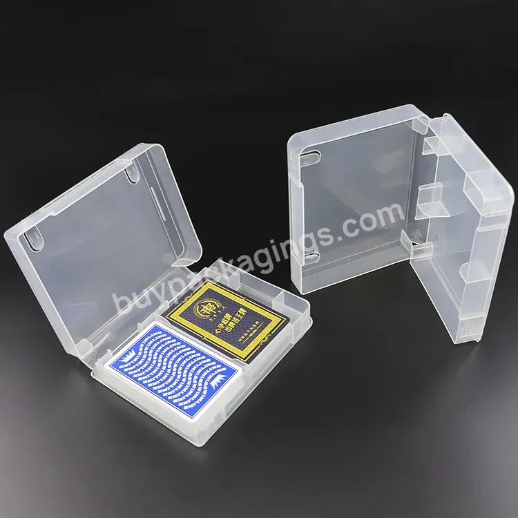 Hard Plastic Packing Storage Playing Cards Case Plastic Tarot Gift Box Double Playing Card Holder