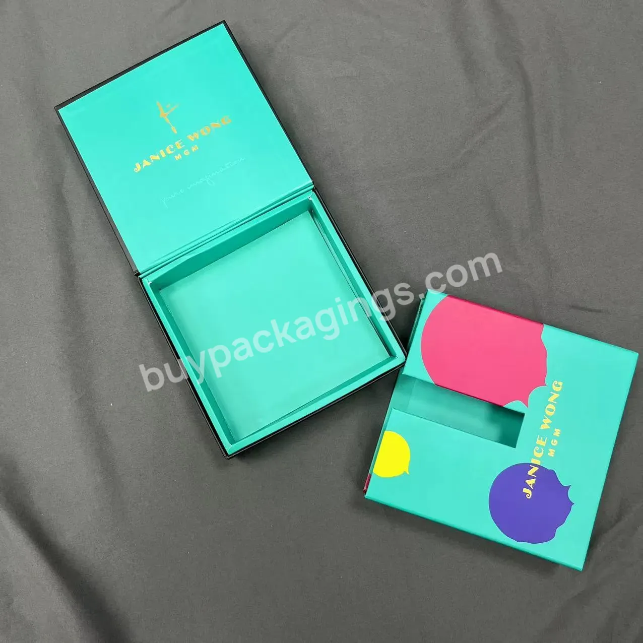 Hard Rigid Cardboard Luxury Sliding Box With Ribbon Rope Gift Sleeve Drawer Box Packaging Custom Printing