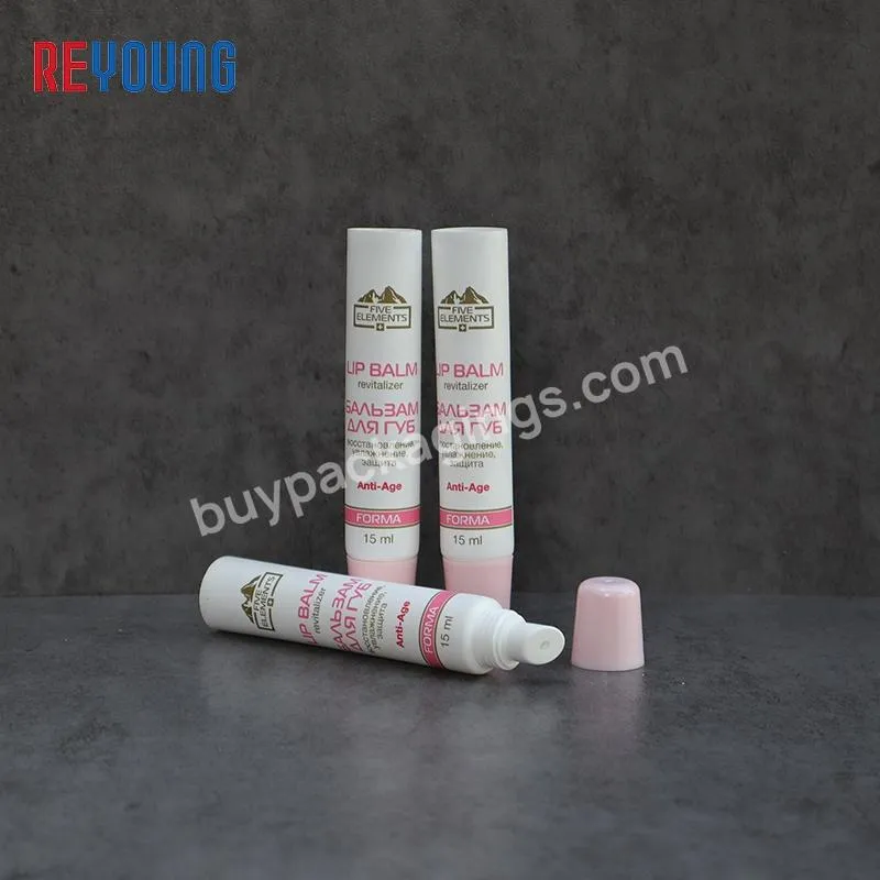 HDPE Classic Makeup Lip Balm Tube Luxury Empty Lip Gloss Soft Tubes With Screw Cap