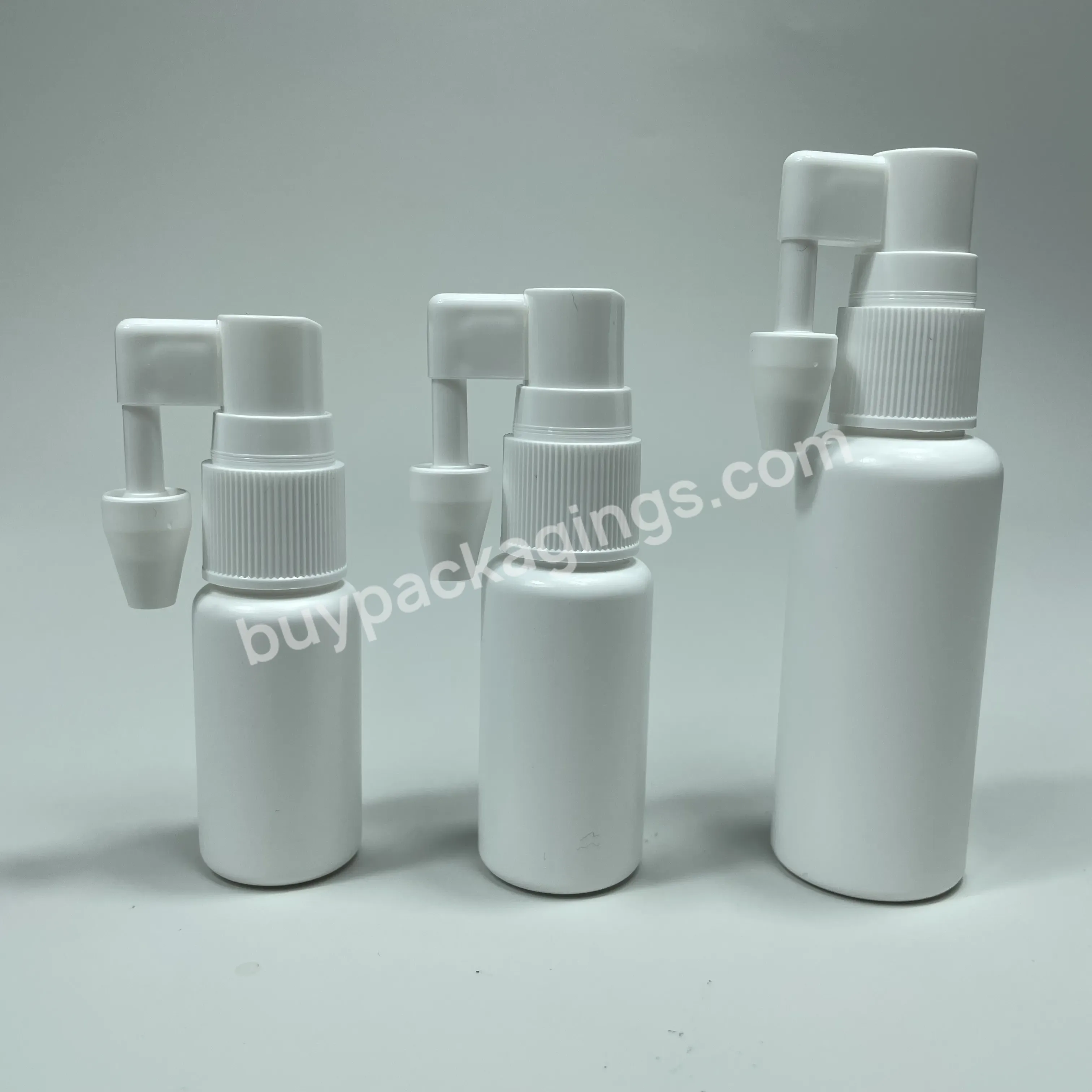 Hdpe Empty White Oral Nasal Throat Mist Spray Bottle For Pharmaceutical Packaging