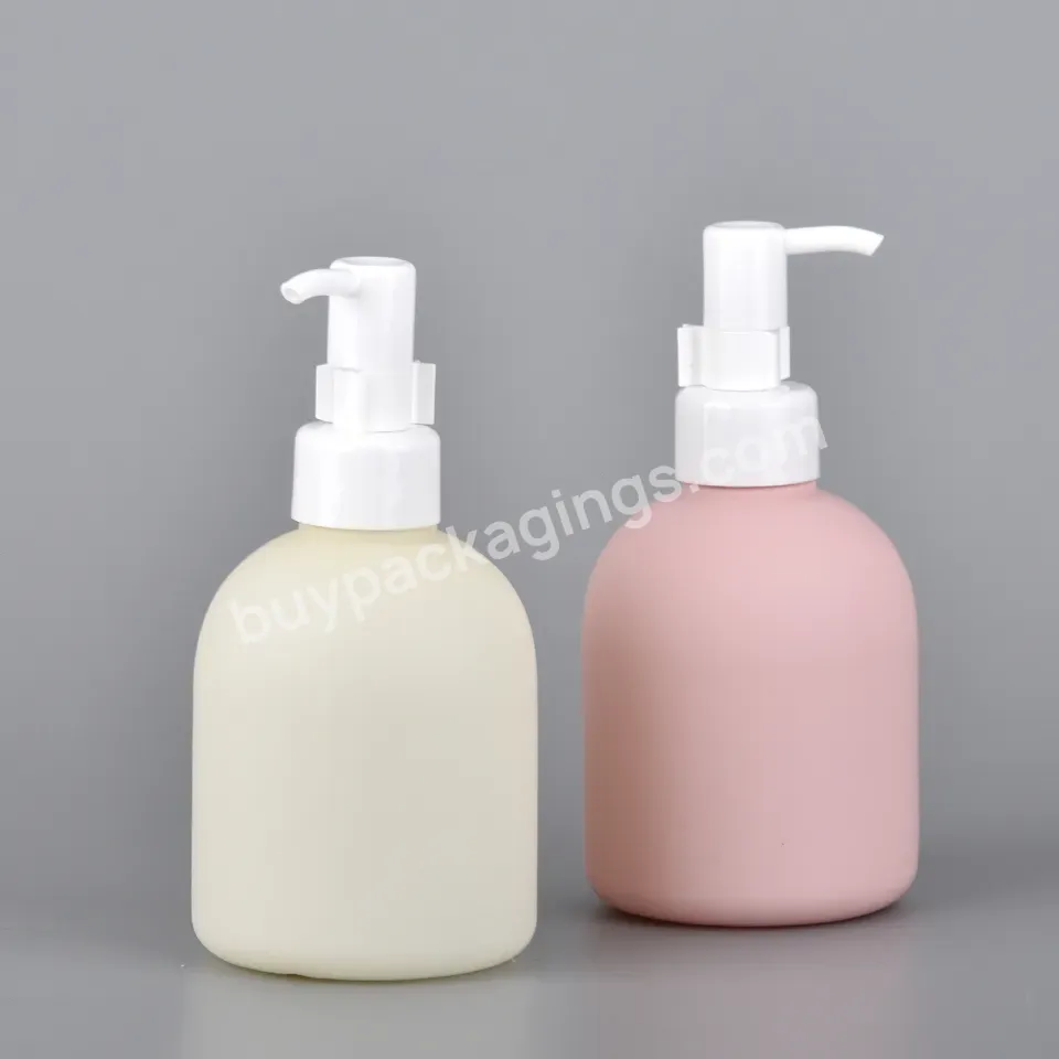 Hdpe Hotel Shampoo Wash Gel Empty Container White Pink Pet Personal Care Plastic Lotion Pump Bottle