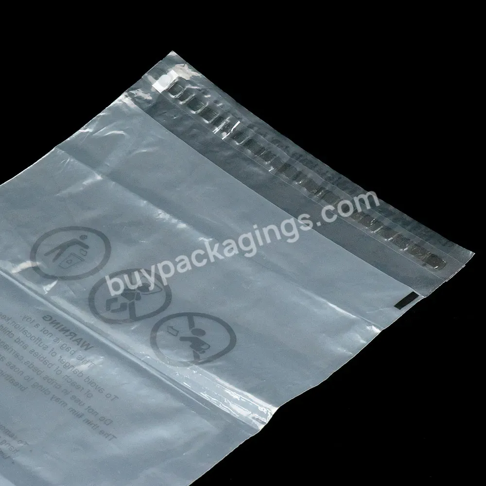 Hdpe Transparent Mailers Clear Bag For Clothing Packing Plastic Bag Resealable