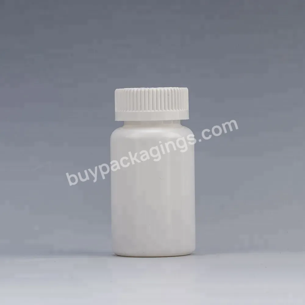 Health Care Medical 85ml White Hdpe Vitamin Tablet Plastic Jar Pharmaceutical Bottle Plastic Pill Bottle For Medicine