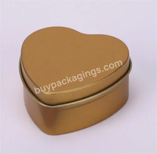 Heart-shaped Red Pink Small Gift Card Case Decoration Candy Iron Box Empty Romantic Metal Storage Tin Container Jar