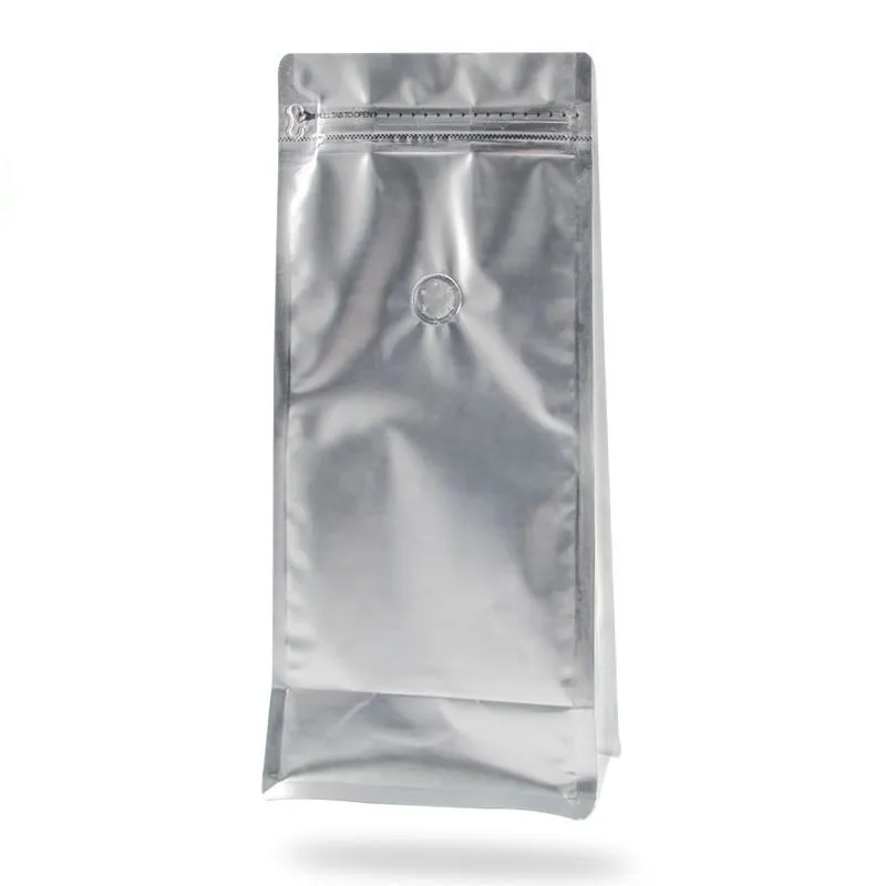 Heat Seal 1Lb 500g Colorful Aluminium Packing Sample Green Custom Printing Bean Coffee Packaging Empty Tea Bags