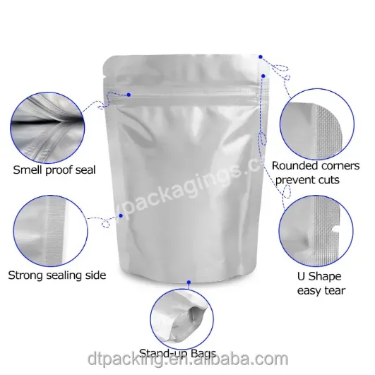 Heat Sealing 5 Gallon /1 Gallon/ 1 Quart Mylar Aluminum Foil Storage Bags With Label Stickers And Oxygen Absorber