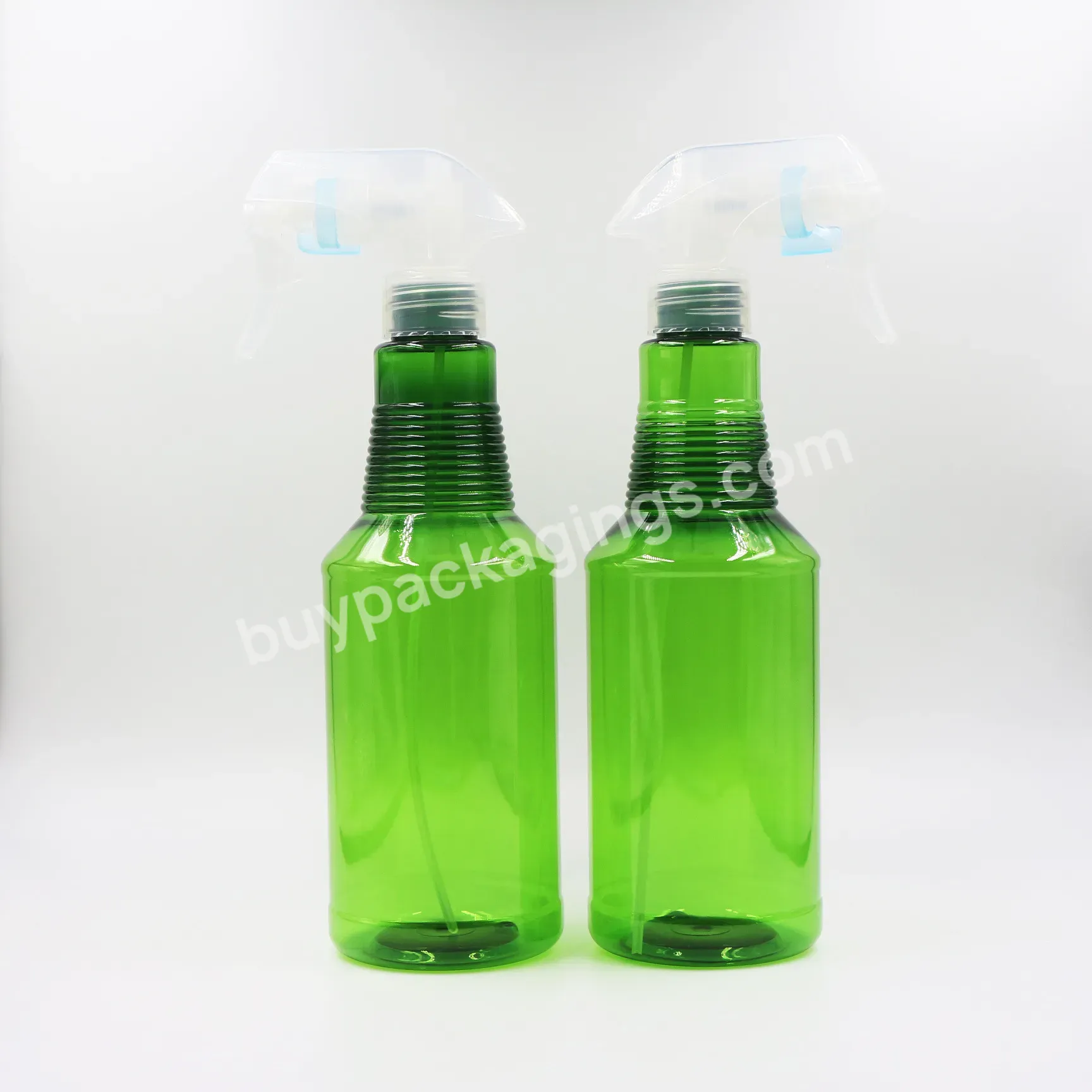 Heavy Duty 500ml Empty Pet Colorful Refillable Plastic Trigger Water Mist Spray Perfume Bottle