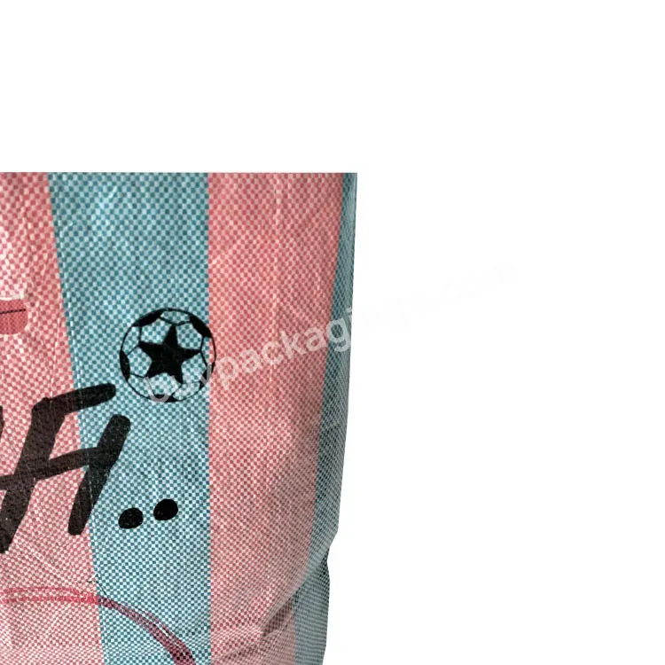 Heavy Duty Large Capacity Pp Sack 50kg Woven Polypropylene Animal Poultry Chicken Duck Feed Packaging Bags